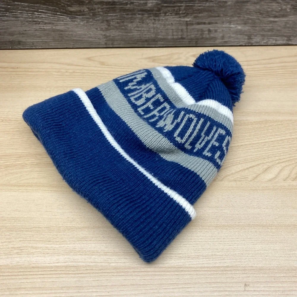 Minnesota Timberwolves Hat Cap Beanie Blue Gray NBA Basketball Fan Favorite Knit